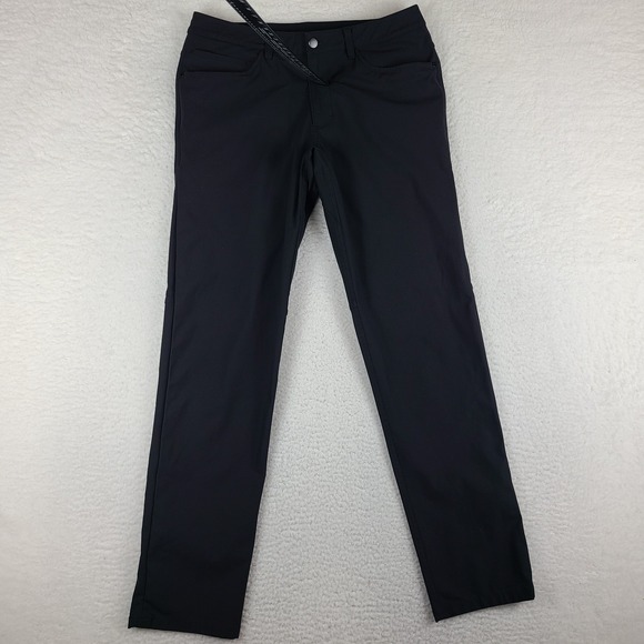 Lululemon ABC Pants Mens 32x32 Black Slim Fit Activewear Performance Tech Golf
